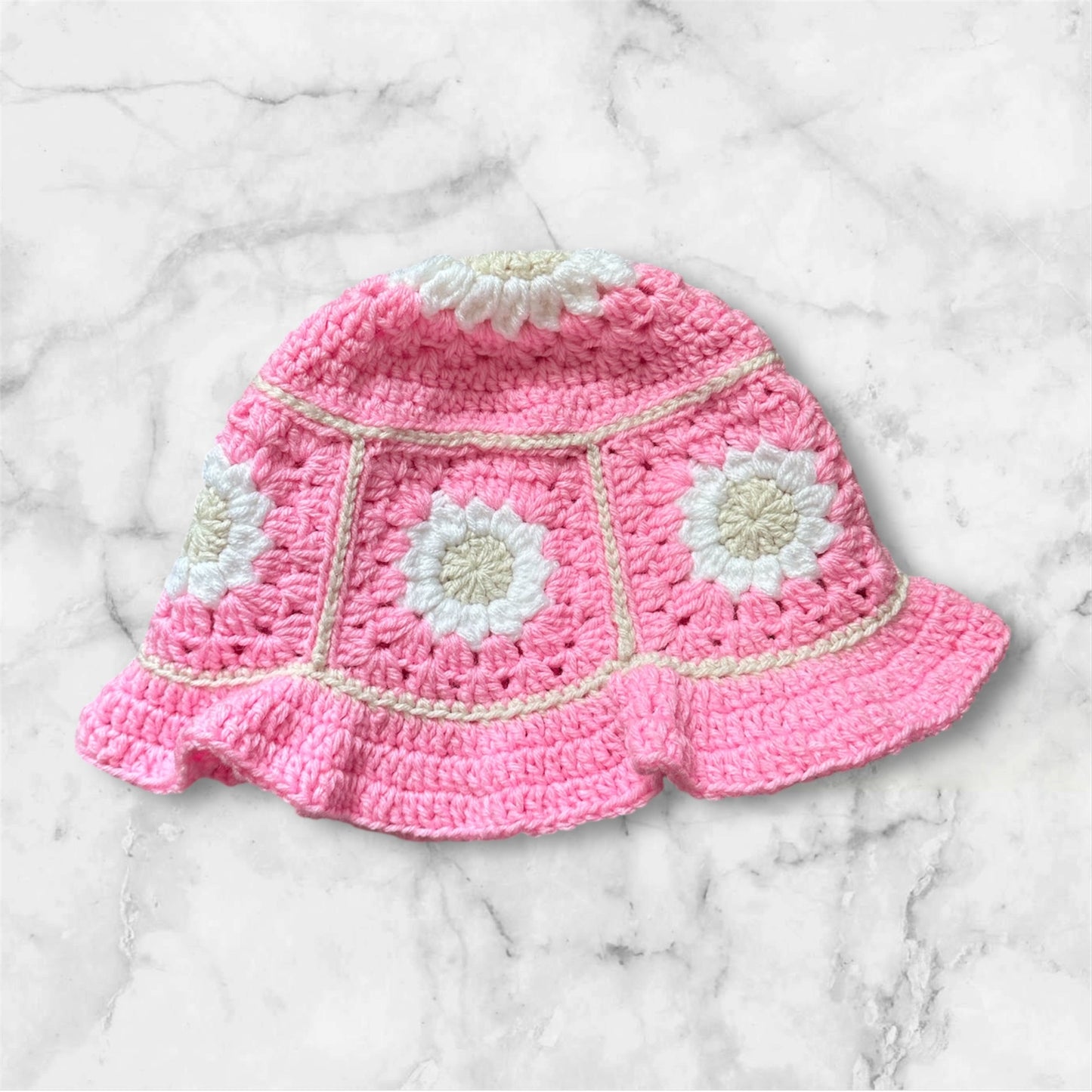 Pink Daisy Bucket Hat