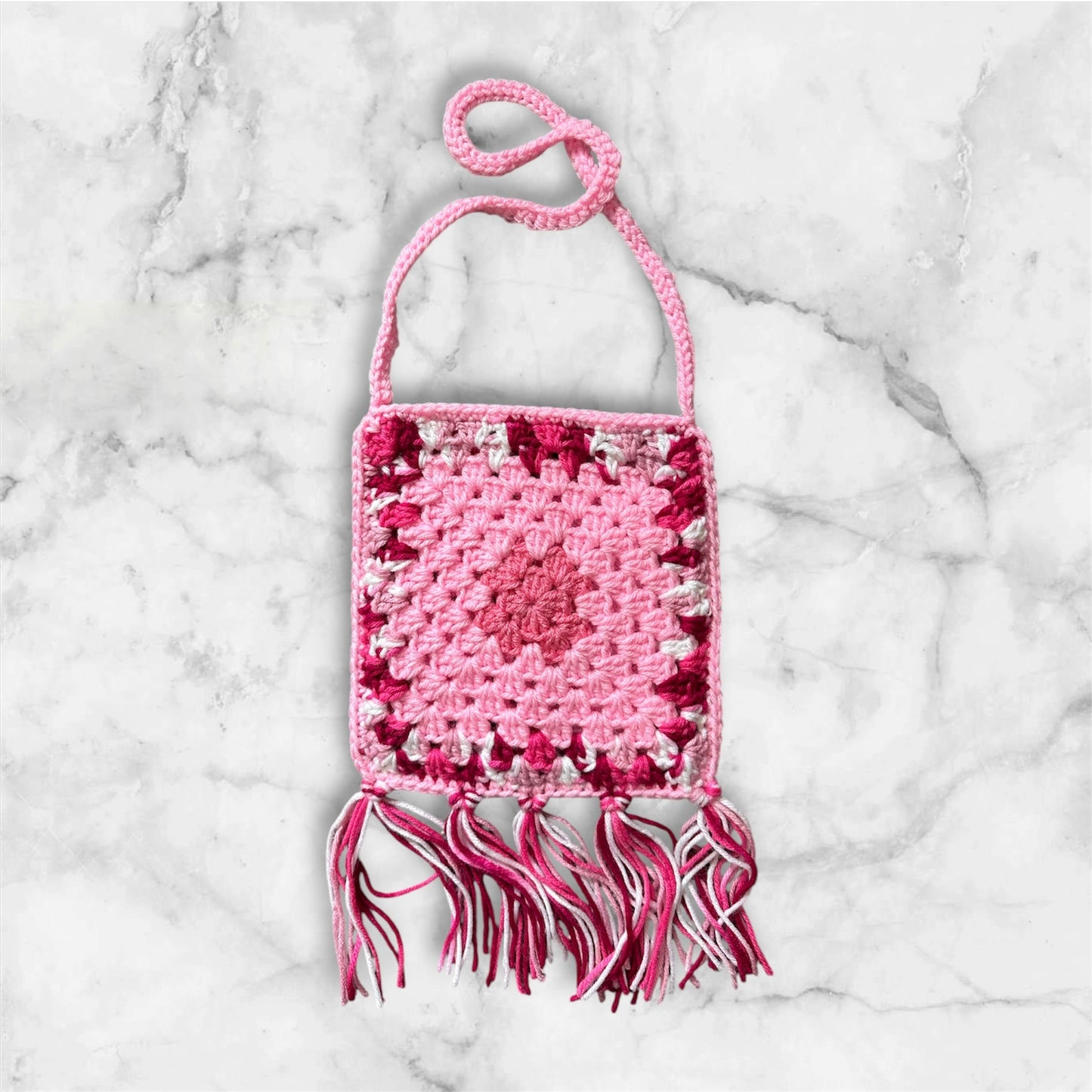 Boho Crossbody Bag with Tassels